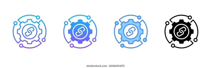 Canales de distribución Multi Style Icon Set