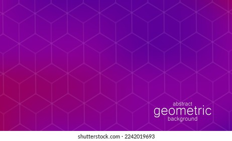 Distribution of data. Network visualization, internet communication. Technological background of hexagons. Vector illustration.