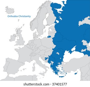 Distribución de la ortodoxia oriental en Europa