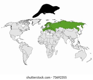 Distribution european beaver