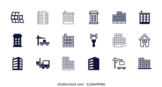 Distribution Icon. Collection Of 18 Distribution Filled And Outline Icons Such As Building, Business Center, Forklift. Editable Distribution Icons For Web And Mobile.