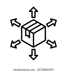 Distribution Icon Element For Design