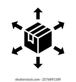 Distribution Icon Element For Design