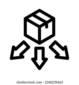 distribution icon or logo isolated sign symbol vector illustration - high quality black style vector icons

