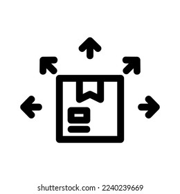 Vertriebssymbol oder -logo, einzelne Zeichensymbole, Vektorgrafik - hochwertige Vektorsymbole in schwarzem Stil
