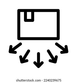 distribution icon or logo isolated sign symbol vector illustration - high quality black style vector icons
