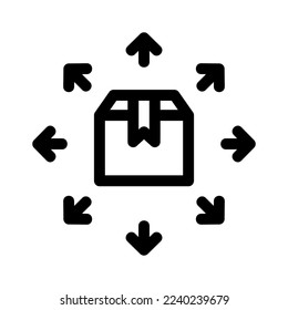 distribution icon or logo isolated sign symbol vector illustration - high quality black style vector icons
