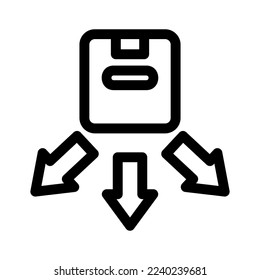 Vertriebssymbol oder -logo, einzelne Zeichensymbole, Vektorgrafik - hochwertige Vektorsymbole in schwarzem Stil
