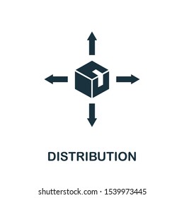Distribution icon. Simple element from business administration icons collection. Creative Distribution icon ui, ux, apps, software and infographics.