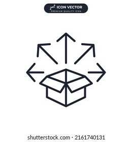 distribution icon symbol template for graphic and web design collection logo vector illustration