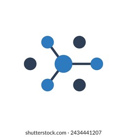 Distribution Icon Vector. Share sign and Distribution sign line icon