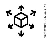 Distribution Icon Vector Symbol Design Illustration