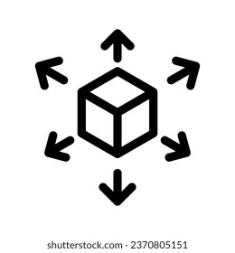 Distribution Icon Vector Symbol Design Illustration