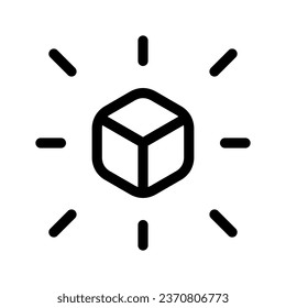 Design-Illustration des Verteilungssymbol-Vektorsymbol