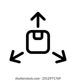Distribution Icon Vector Symbol Design Illustration
