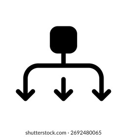 Vektorsymbol-Entwurfsgrafik für Verteilungssymbole