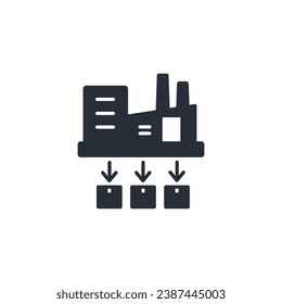 distribution icon. vector.Editable stroke.linear style sign for use web design,logo.Symbol illustration.