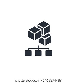 distribution icon. vector.Editable stroke.linear style sign for use web design,logo.Symbol illustration.