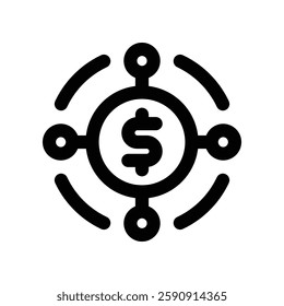 distribution line icon. vector icon for your website, mobile, presentation, and logo design.