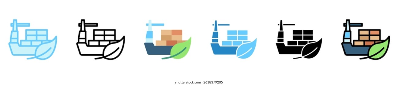 Distribution multi style, mini illustration icon. use for modern concept, print, UI, UX kit, web and app development. Vector EPS 10, related to business, green industry, eco friendly and economy .