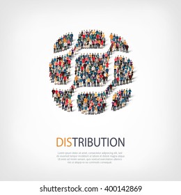 distribution people  symbol