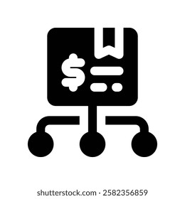 distribution solid icon. vector icon for your website, mobile, presentation, and logo design.