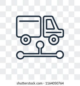 Distribution vector icon isolated on transparent background, Distribution logo concept