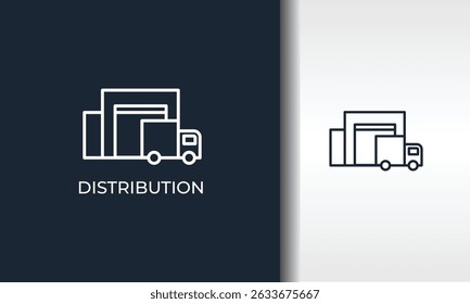 Distribution Vector, Icon Or Logo Sign Isolated Symbol Illustration