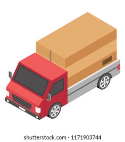 
A distribution vehicle, delivery truck
