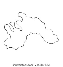 District 2 map, administrative division of Malta. Vector illustration.