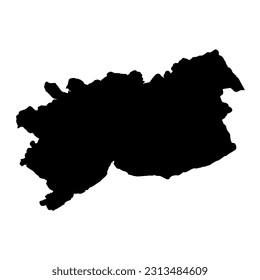 Bezirk Newport map, Bezirk Wales. Vektorgrafik.