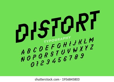 Schriftart, Schriftart, Schriftbild, Buchstaben und Zahlen, Vektorgrafik