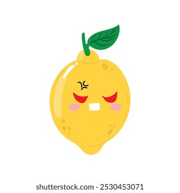 disturb, blank, sad, angry face lemon character design element