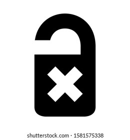 disturb icon isolated sign symbol vector illustration - high quality black style vector icons
