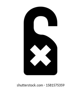 disturb icon isolated sign symbol vector illustration - high quality black style vector icons
