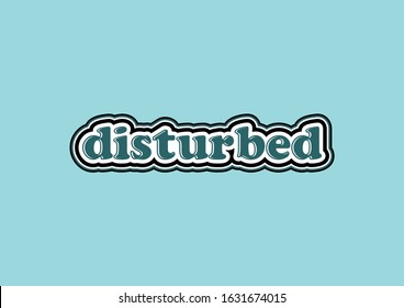 disturbed Text Typography Design Template