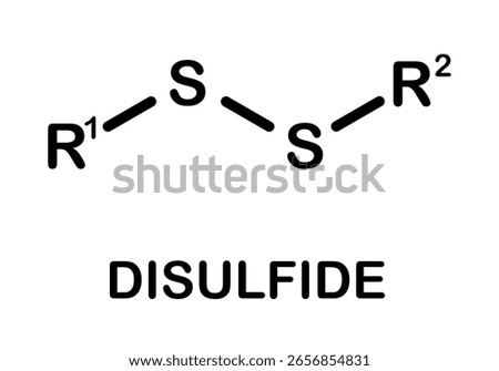Disulfide functional group chemical formula