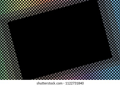 Dither pattern picture frame, polka dot pattern, dither, dimple, punching metal,