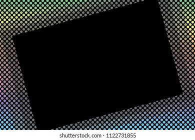 Dither pattern picture frame, polka dot pattern, dither, dimple, punching metal,