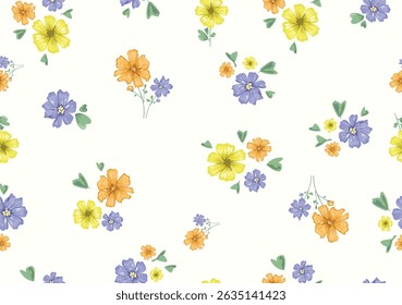 ditsy design flower floral seamless design repeating new fashion 