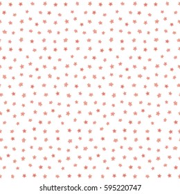 Ditsy floral background. The elegant the template for fashion prints. Vector cute pattern in small flower. Seamless pattern with small flowers in red and pink colors on a white.