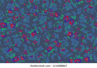 Ditsy floral background. Liberty style. fabric, covers, manufacturing, wallpapers, print, gift wrap.