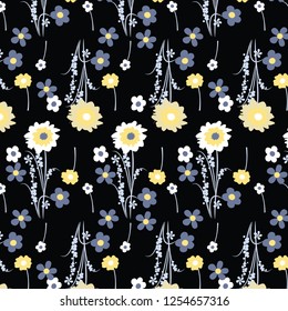 Ditsy floral background. Liberty style. fabric, covers, manufacturing, wallpapers, print, gift wrap.
