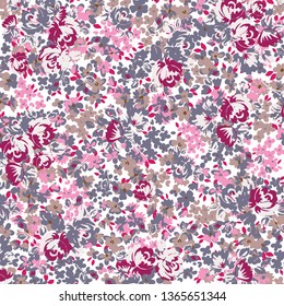 Ditsy floral background. Liberty style. fabric, covers, manufacturing, wallpapers, print, gift wrap.