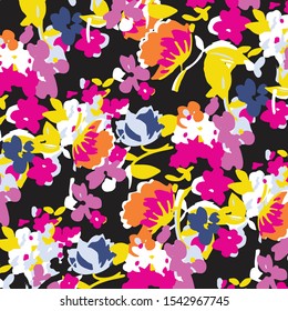 Ditsy floral background. Liberty style. fabric, covers, manufacturing, wallpapers, print, gift wrap.
