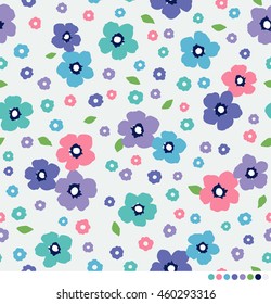 Ditsy floral pattern background