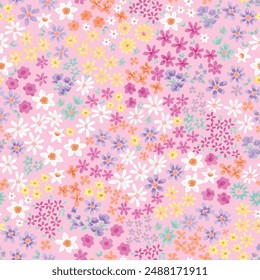 Ditsy Floral Pattern Design.Flowers pattern seamless