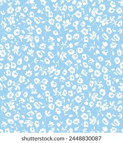 ditsy patrón floral, sin costuras, floral, flores, ditsy flores y puntos sin costuras repetir conjunto de patrones. Paquete de milhojas de Vector en todas las impresiones superficiales.
