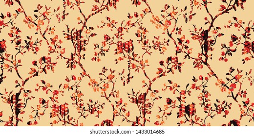 Ditsy floral pattern, seamless in vector.