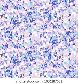 Ditsy floral pattern with small colorful leaves on pastel pink background. Seamless vector texture for print, spring summer fashion, textile design, fabric, home decor, flower shop website